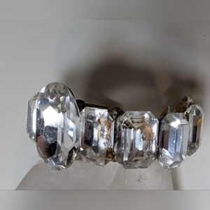 Wendy Gell Swarovski Jewel all crystal Wristy on a narrow base .